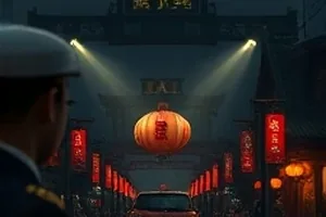 《雾港纪事》封面：停电的港区里，夜班工人围坐在面馆门口